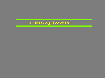A Holiday Travels