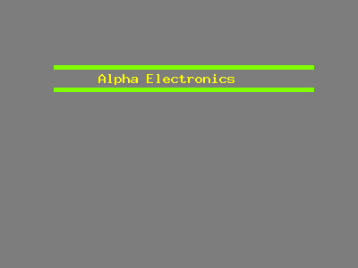 Alpha Electronics