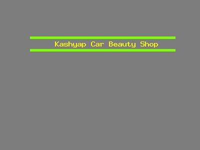 Kashyap Car Beauty Shop