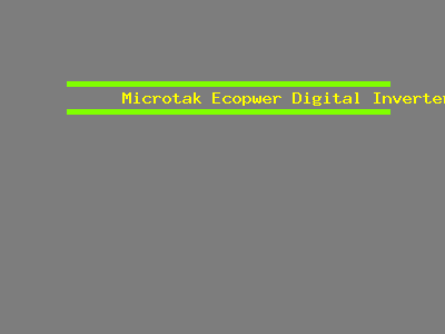 Microtak Ecopwer Digital Inverter 