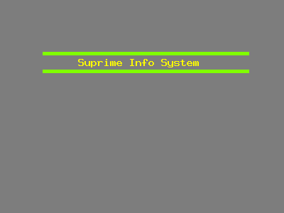 Suprime Info System 