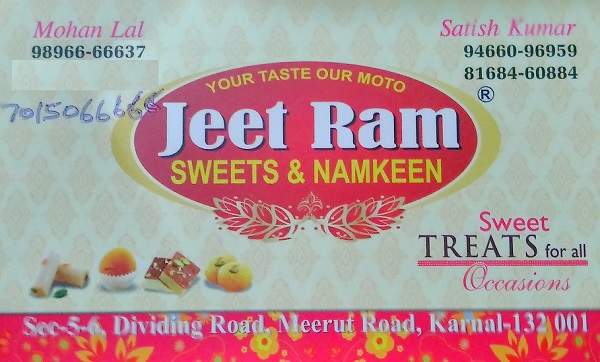Jeet Ram Sweets & Namkeen