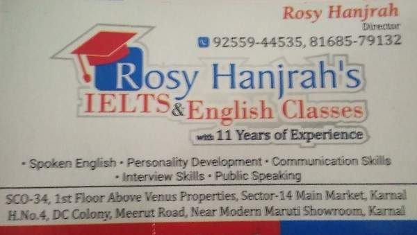 Rosy Hanjrah's Ielts & English Classes